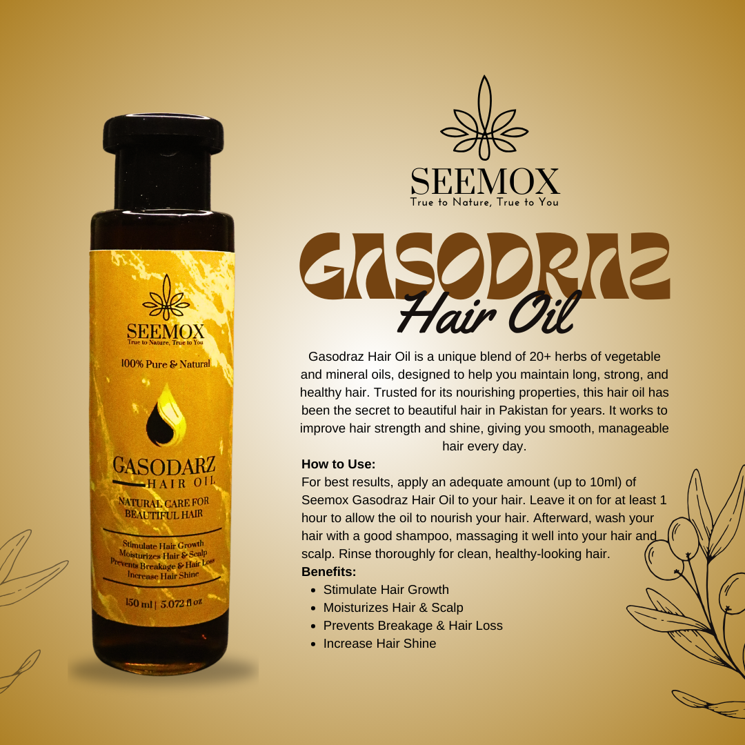 Gasodraz Hair Oil by Seemox Herbals – Strong & Healthy Hair